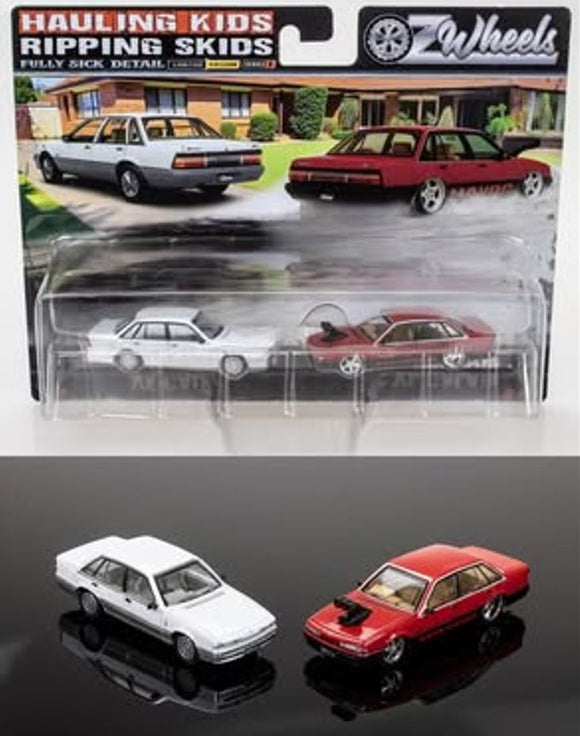 1/64 Oz Wheels Twin Set HOLDEN`S RIPPING SKIDS New On Card