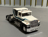 1/87 Scale Brekina Ho Ford Ltl 9000 In White/Black/Blue Bogie Drive