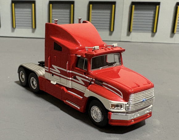 1/87 Scale Brekina Ho 1990 Ford Aeromax Red And White