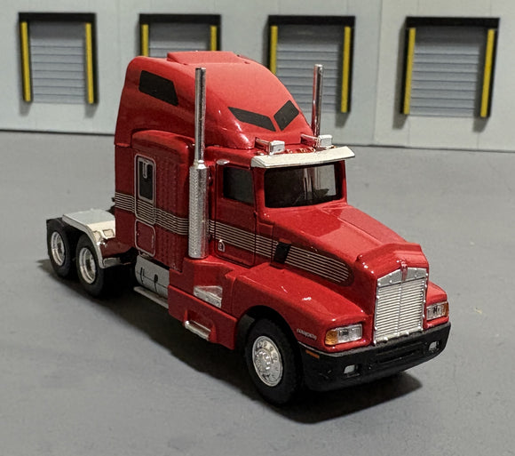 1/87 Scale Brekina Ho 1980 Kenworth T600 Dark Red With Stripes