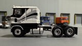 1/87 Scale Brekina Ho Ford Clt 9000 In Black/White/Silver With Stripes Bogie Drive