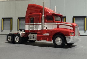 1/87 Scale Brekina Ho T600  Kenworth Aero In Red/White