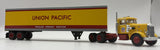 1/87 Scale Brekina Ho 1955 PETERBILT 281 UNION PACIFIC YELLOW AND RED