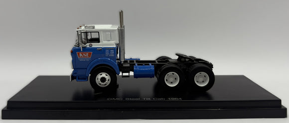 1/64 Scale Neo 1964 GMC Steel Tilt Cab Blue And White