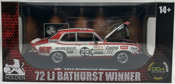 1/43 DDA 1972 LJ Bathurst Winner Holden Red And White