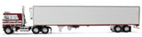 Dcp / First Gear Kenworth K100 REDS FAVOURITE - JIM SKRINAR WITH REFRIGERATED Trailer  *****69-2253