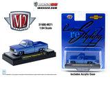1/64 M2 1973 Chevrolet Cheyenne Super 10 IN TWO TONE BLUE New On Card