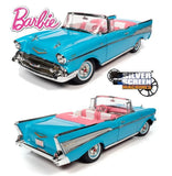 1/18 Autoworld Barbie 1957 Chevy Bel Air Convertible BLUE New In Display box (Copy)