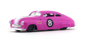 1/64 M2 HOLLEY CARBURETOR CO 1949 MERCURY CUSTOM PINK NEW ON CARD