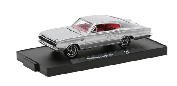 1/64 M2 THIS IS DODGE CHARGER 1966 DODGE CHARGER 383 SILVER NEW ON CARD