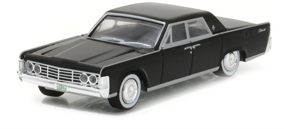 1/64 GREENLIGHT THE MATRIX 1965 LINCOLN CONTINENTAL BLACK NEW ON CARD