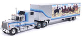 1/43 SCALE GMC GENERAL FROM SMOKEY AND THE BANDIT 2  WITH THE WESTERN MURAL TRAILER MADE BY IXO