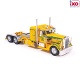 1/64 Scale IXO 1962 Peterbilt 350 IN YELLOW AND GREEN WITH FLAMES FENDERS Prime Mover