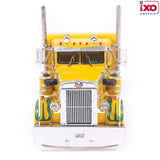 1/64 Scale IXO 1962 Peterbilt 350 IN YELLOW AND GREEN WITH FLAMES FENDERS Prime Mover