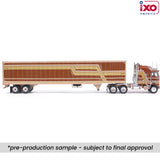 1/64 Scale IXO KENWORTH K100 AERODYNE BROWN WITH MATCHING TRAILER