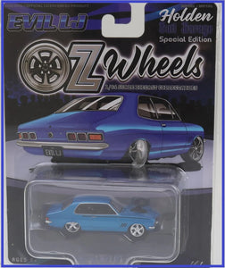 1/64 OZ WHEELS 1:64 "EVIL LJ" HOLDEN LJ TORANA IN BLUE CAR NEW ON CARD