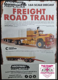 1/64 Scale Highway Replicas Neil Mansell Mack Roadtrain Triple