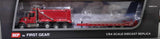 1/64 DCP / FIRST GEAR WESTERN STAR RED TANDOM TIPPER AND BEAVERTAIL TRAILER