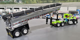 1/64 DCP / FIRST GEAR GREEN/BLACK KENWORTH W990 WITH TIPPER TRAILER 60-1660