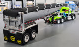 1/64 DCP / FIRST GEAR GREEN/BLACK KENWORTH W990 WITH TIPPER TRAILER 60-1660