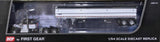 Dcp / First Gear 1/64  Kenworth W900A In Black/White/Red With Grain Trailer *****60-1584