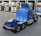 1/64 SCALE IXO PETERBILT 359 IN BLUE/SILVER STRIPES PRIME MOVER