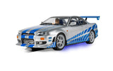 SCALEXTRIC 1/32 SCALE BRIANS NISSAN SKYLINE FROM THE MOVIE  2 FAST 2 FURIOUS BRAND NEW IN DISPLAY CASE -- C4674