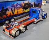 1/64 SCALE DCP / FIRST GEAR  PETERBILT 389 AND MOVING VAN TRAILER WITH MURAL 60-1841