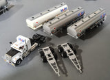 1/64 SCALE  HIGHWAY REPLICAS MOBIL MACK SUPERLINER ROADTRAIN TRIPLE