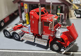 ICONIC REPLICAS 1/50 SCALE  SAR KENWORTH AERODYNE IN RED WITH CHASSIS ALLOYS