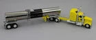 1/64 Dcp DOUBLE C TRANSPORT Kenworth W900L AERODYNE YELLOW With Tanker Trailer 60-2147
