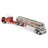 1/64 Dcp / First Gear EXCLUSIVE Peterbilt 379 RAPID ROBERTS With TANKER Trailer 60-2251