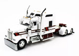 1/64 DCP / FIRST GEAR  KENWORTH W900 WHITE/WHITE WITH TIPPER TRAILER 60-1874