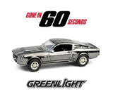 1/64 Greenlight 1967 Ford Mustang Eleanor Metallic Silver CHROME New On Card