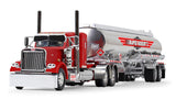 1/64 Dcp / First Gear EXCLUSIVE Peterbilt 379 RAPID ROBERTS With TANKER Trailer 60-2251