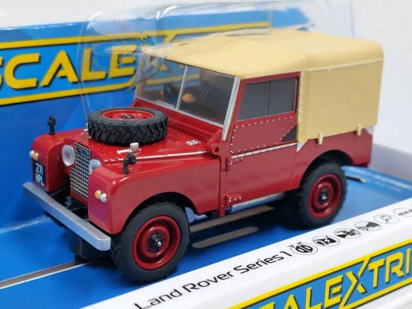 Scalextric Land Rover Series 1 - Poppy Red Slot Car New In  Display Case C4473