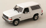 1/18 Greenlight OJ 1993 FORD BRONCO XLT IN OXFORD WHITE Artisan Collection NEW IN DISPLAY BOX