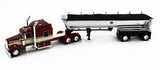 1/64 DCP / FIRST GEAR  KENWORTH W900 RED/CHROME WITH TIPPER TRAILER 60-1872