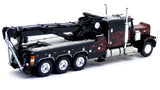 1/87 SCALE PETERBILT BLACK WITH FLAMES TRI AXLE HEAVY WRECKER TOW TRUCK