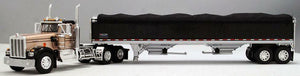 DCP / FIRST GEAR 1/64  KENWORTH W900A IN GOLD/BLACK WITH GRAIN TRAILER *****60-1142