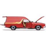 1/18  CLASSIC CARLECTABLE FORD FALCON SUNDOWNER RED FLAME PANEL VAN