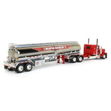 1/64 Dcp / First Gear EXCLUSIVE Peterbilt 379 RAPID ROBERTS With TANKER Trailer 60-2251