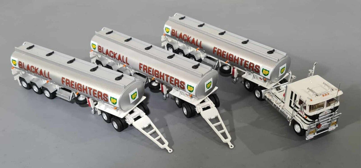 1/64 HIGHWAY REPLICAS CUSTOM BLACKALL FREIGHTERS KENWORTH CAB OVER TRI ...