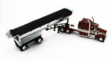 1/64 DCP / FIRST GEAR  KENWORTH W900 RED/CHROME WITH TIPPER TRAILER 60-1872