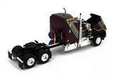 1/64 DCP / FIRST GEAR KENWORTH W900A AERODYNE PLUM WITH CURTAINSIDER TRAILER 60-1618
