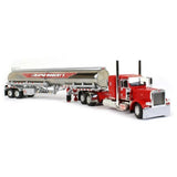 1/64 Dcp / First Gear EXCLUSIVE Peterbilt 379 RAPID ROBERTS With TANKER Trailer 60-2251