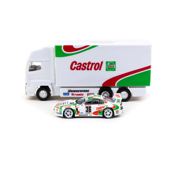 1/64 Tarmac 1995 Toyota Supra GT With Transporter