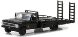 1/64 Greenlight 1972 Ford F350 RAMP tRUCK AND 1973 Falcon XB Last Of The V8 Interceptors Black New On CarD
