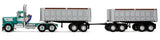 Dcp / First Gear Kenworth W900 SHORT HOOD road train tipper Trailers 60-2291
