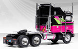 1/64 Scale IXO K100 Aerodyne Kenworth in BLACK AND PINK Prime Mover